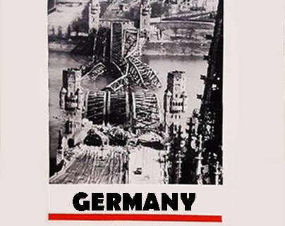 Cover showing a bombed out bridge